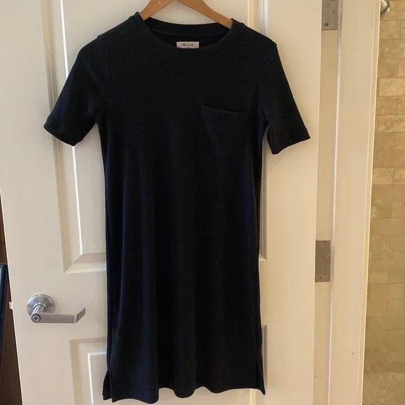 strapless open back dress Easy T-Shirt Midi Dress - Black - Women's Dresss